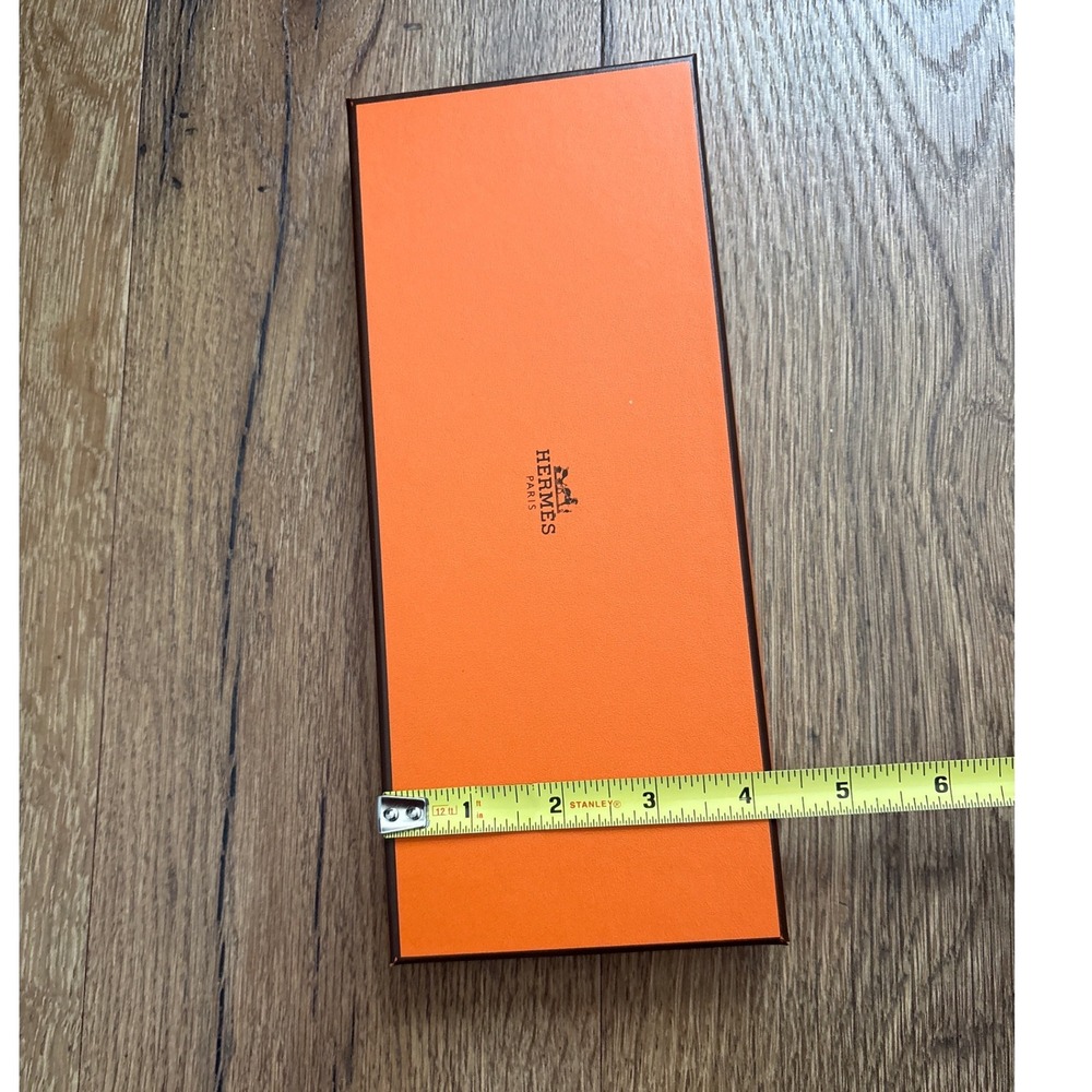 Hermes Paris Orange Rectangular Accessory Gift Storage Box Designer - Picture 5 of 9
